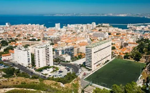 Vue aérienne de Marseille