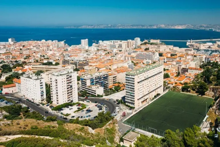 Vue aérienne de Marseille