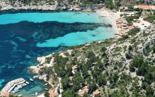 Plage des calanques de Marseille