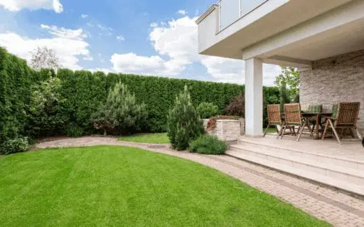 Jardin verdoyant de maison à Marseille