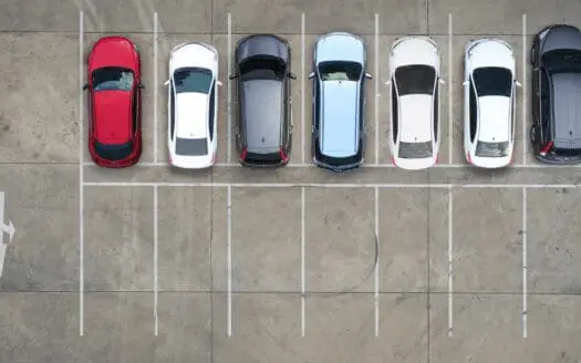 Parking vu du ciel