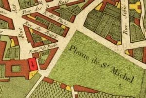 Carte de la place Jean Jaurés et alentours, marseille 6e.