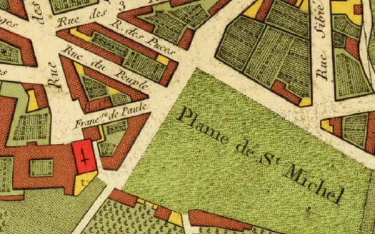 Carte de la place Jean Jaurés et alentours, marseille 6e.