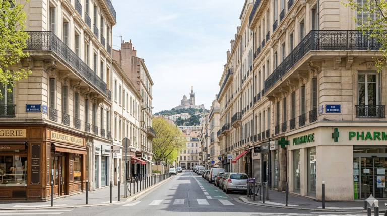 Vue sur la rue breteuil marseille 6