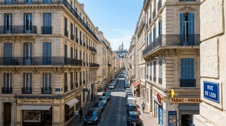 Vue sur la rue de Lodi