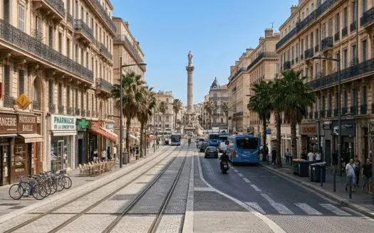 visuel représentant le boulevard baille créé par l'intelligence artificielle